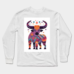 Celestial Taurus Zodiac Design Long Sleeve T-Shirt